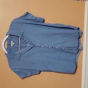 Lucky Brand denim Short sleeve button down